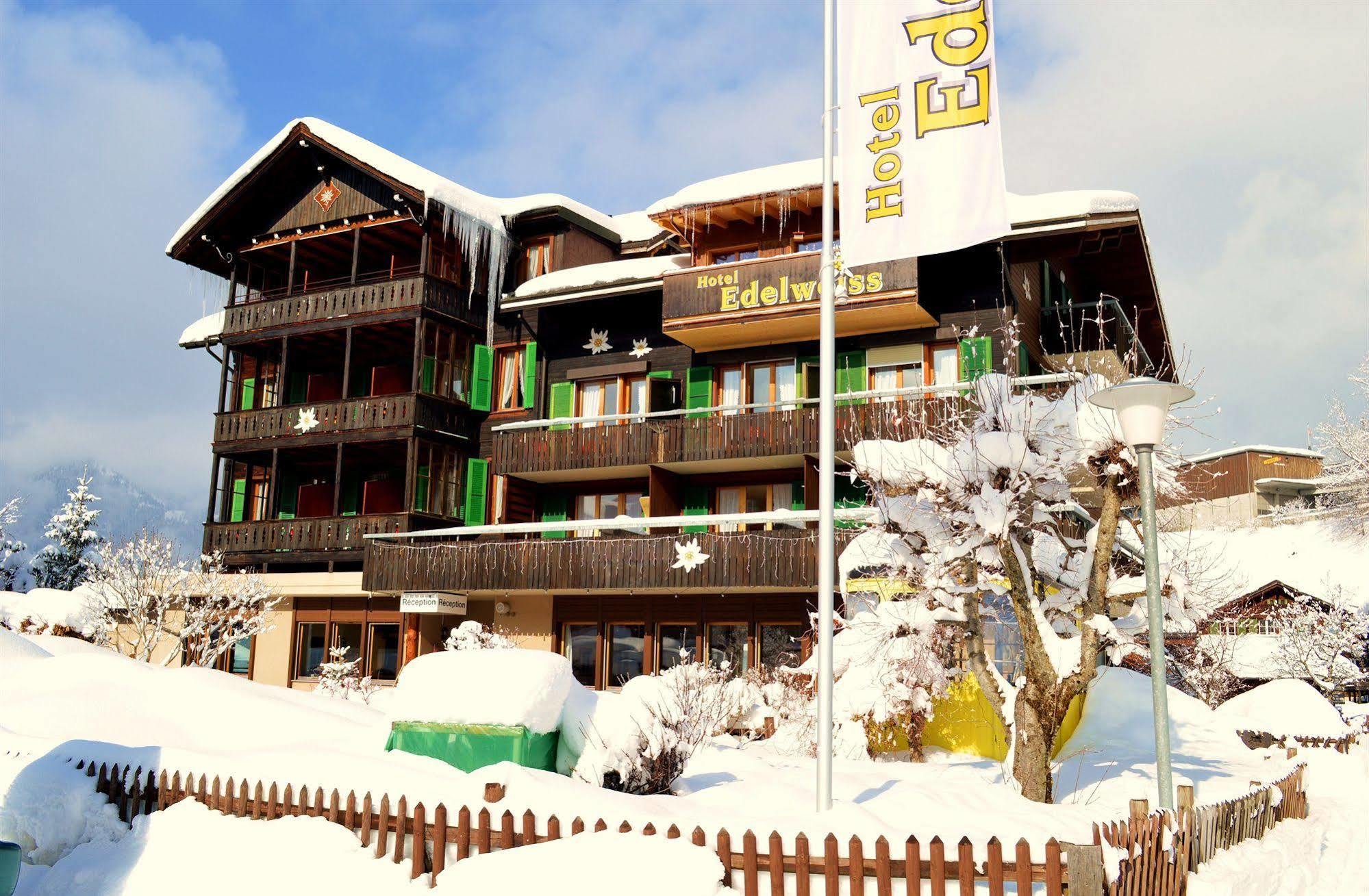 Hotel Edelweiss Wengen Bagian luar foto